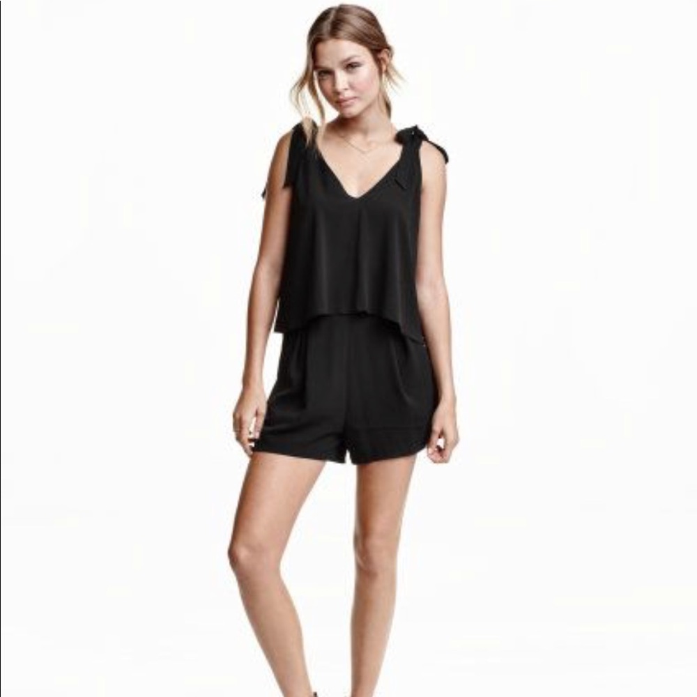 H&M v neck playsuit with Tags